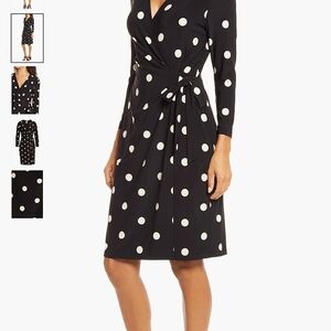 ANNE KLEIN NWT XS polka dot wrap dress